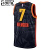 Dječji NBA Dres Oklahoma City Thunder Chet Holmgren Nike 2023-24 City Edition Crno Swingman
